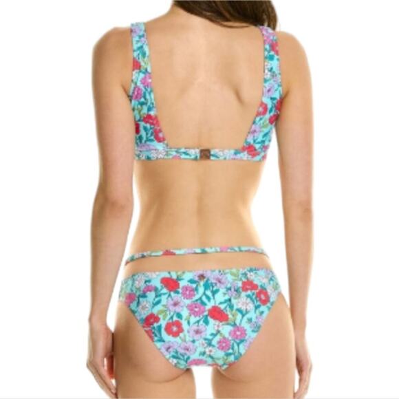 Nanette Lepore Tropical Floral Cutout Swim Suit Bikini 4,8,10 new! - Picture 3 of 10